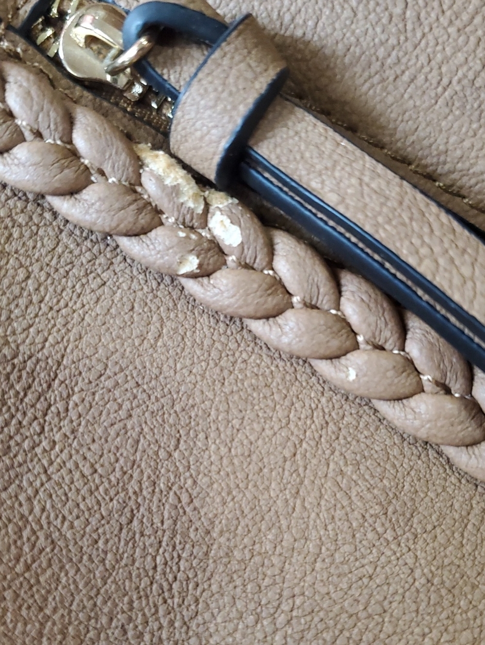 Torrid Tan Braided Crossbody Bag 9 X 11 - Picture 9 of 9